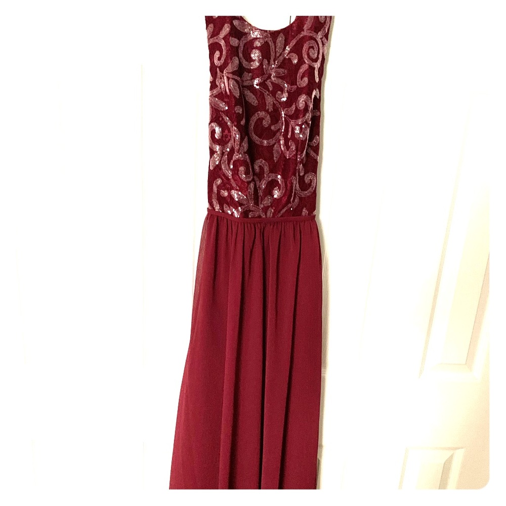 Gorgeous David’s Bridal bridesmaid dress